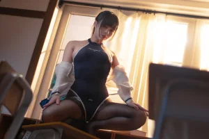 九言《竞泳》主题写真：69张全套美图