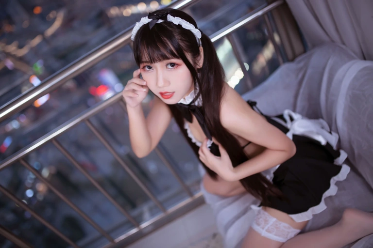 不呆猫&抖娘《女仆》主题写真：78张全套美图