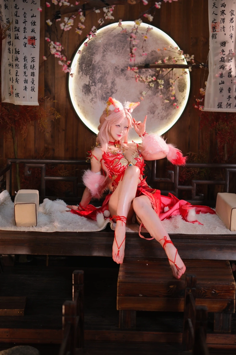 前野太太《永劫无间 玉玲珑·喜缘红线》主题写真：86张全套美图