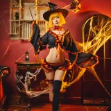 阿包也是兔娘《万圣节》主题写真：8张全套美图