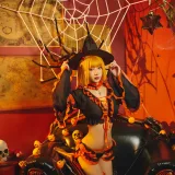 阿包也是兔娘《万圣节》主题写真：8张全套美图