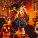 阿包也是兔娘《万圣节》主题写真：8张全套美图