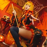 阿包也是兔娘《万圣节》主题写真：8张全套美图