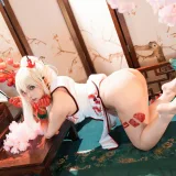 小和甜酒&阿呀被发现了Aya《年夕旗袍双人御守》主题写真：199张全套美图