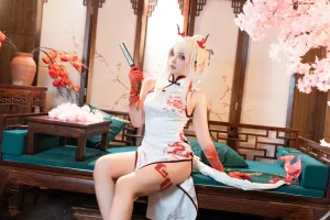 小和甜酒&阿呀被发现了Aya《年夕旗袍双人御守》主题写真：199张全套美图