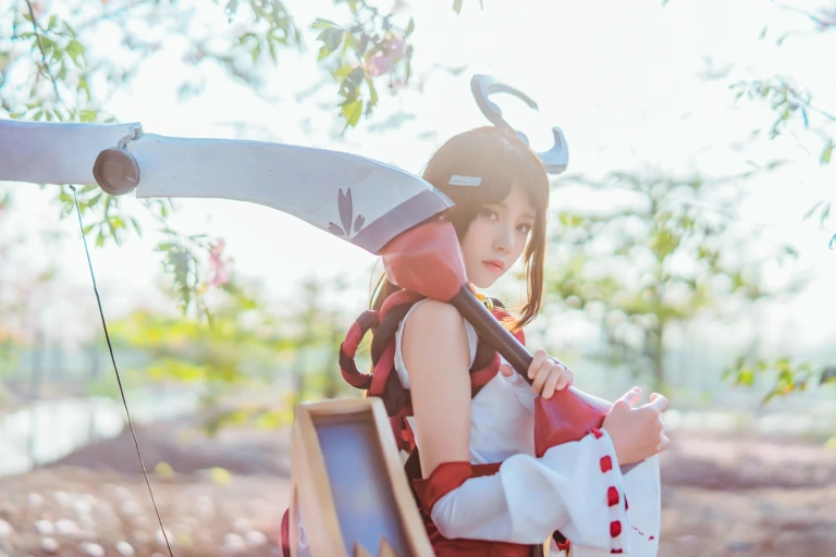 桜桃喵《伽罗COS》主题写真：32张全套美图