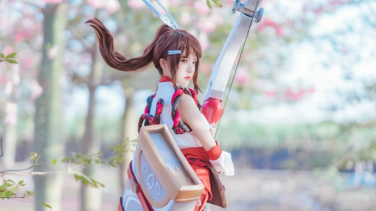 桜桃喵《伽罗COS》主题写真：32张全套美图