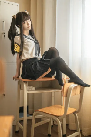 桃良阿宅《教室JK》主题写真：33张全套美图