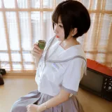日奈娇(椎名莜)《和风jk》主题写真：40张全套美图