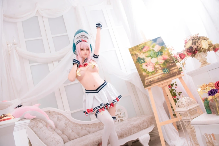 蜜汁猫裘《索尼子双鱼座》主题写真：12张全套美图