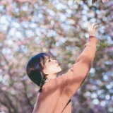 清青琴玖《想和你一起在四月吹春风》主题写真：25张全套美图