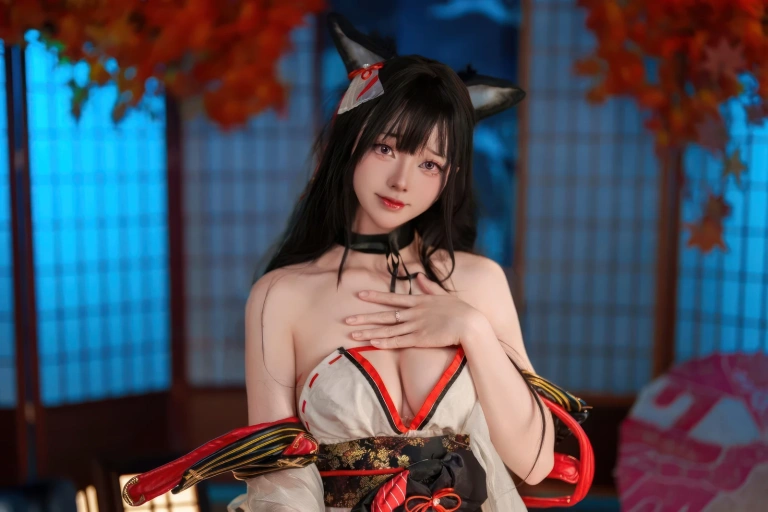 前野太太《碧蓝航线 天城泳装》主题写真：26张全套美图