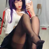 白烨《学姐校服自拍》主题写真：26张全套美图