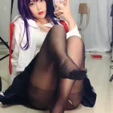 白烨《学姐校服自拍》主题写真：26张全套美图