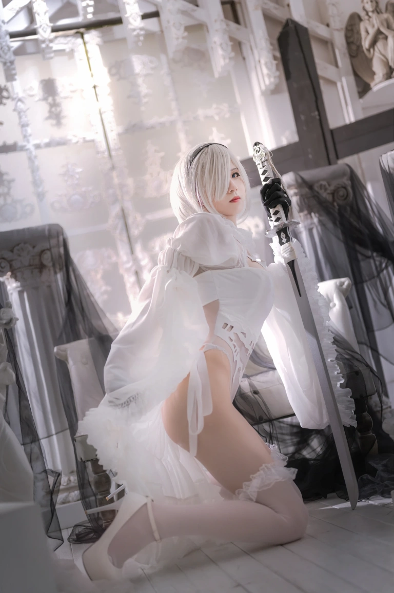 桜满三时《2B花嫁》主题写真：20张全套美图