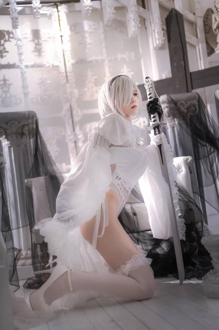 桜满三时《2B花嫁》主题写真：20张全套美图