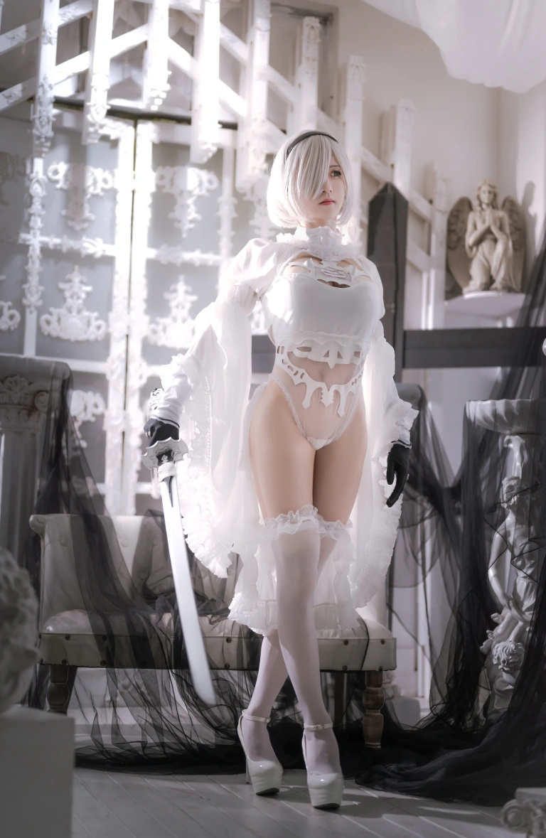 桜满三时《2B花嫁》主题写真：20张全套美图