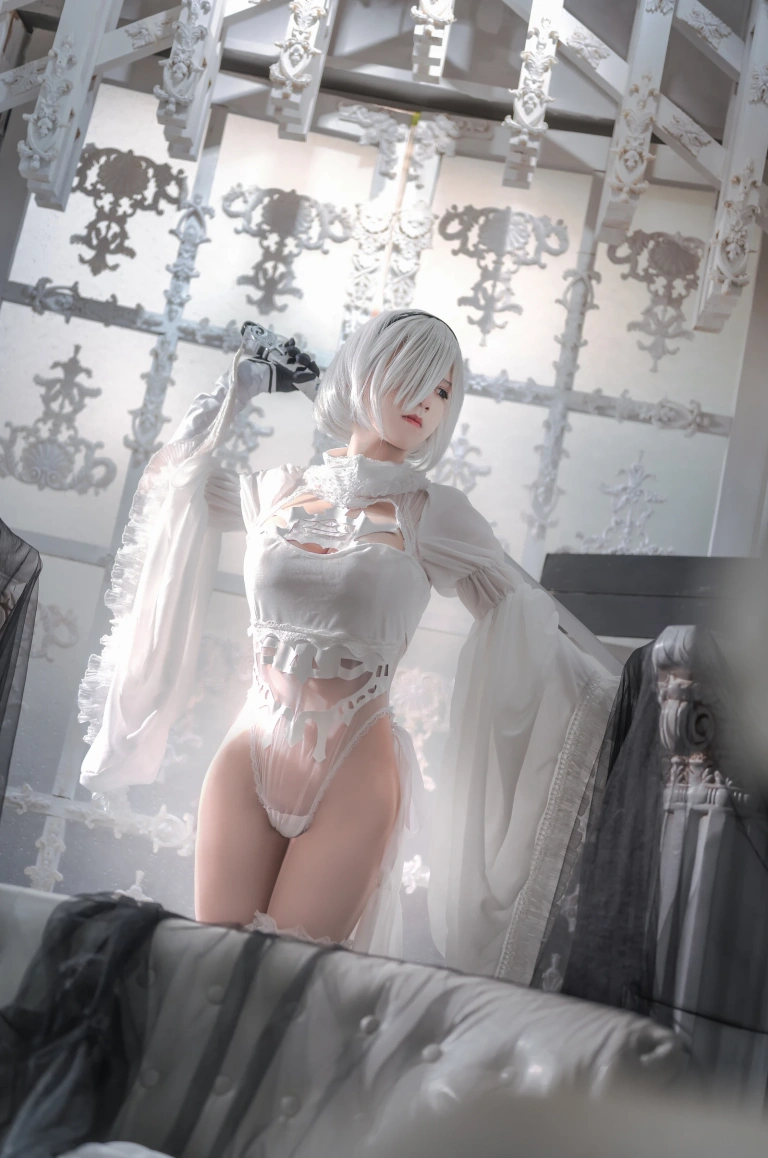 桜满三时《2B花嫁》主题写真：20张全套美图