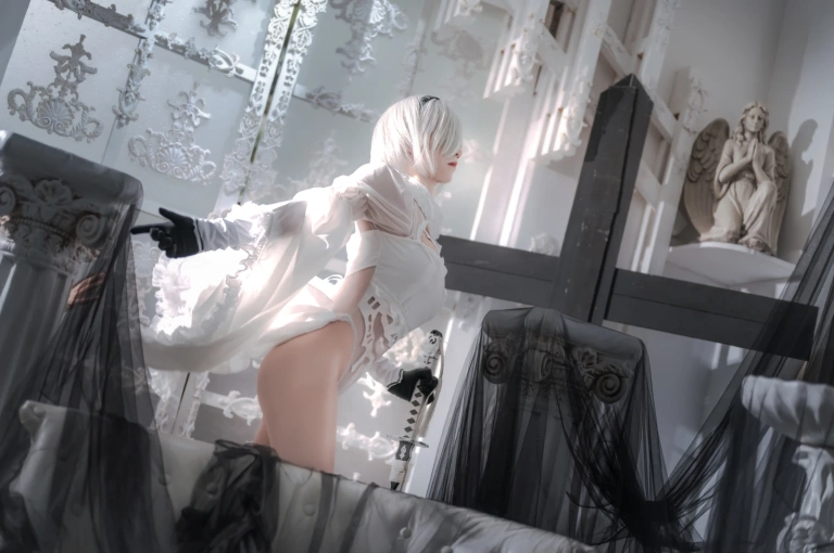 桜满三时《2B花嫁》主题写真：20张全套美图