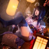 伊喵君&桃景三酪《《原神 鸣神双人》 八重&雷神 双倍快乐》主题写真：57张全套美图，含1个视频