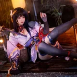 伊喵君&桃景三酪《《原神 鸣神双人》 八重&雷神 双倍快乐》主题写真：57张全套美图，含1个视频