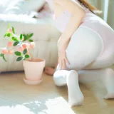 三無人型《白丝桃子》主题写真：60张全套美图