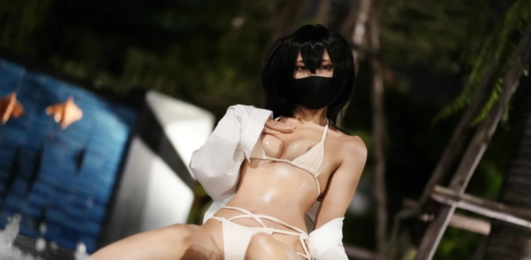 三水子《大凤泳装》主题写真：75张全套美图