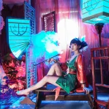 阿包也是兔娘《白蛇起源 宝青坊主》主题写真：9张全套美图