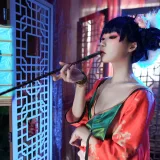 阿包也是兔娘《白蛇起源 宝青坊主》主题写真：9张全套美图