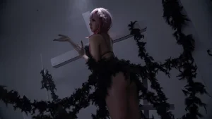 小和甜酒《黑羽》主题写真：9张全套美图