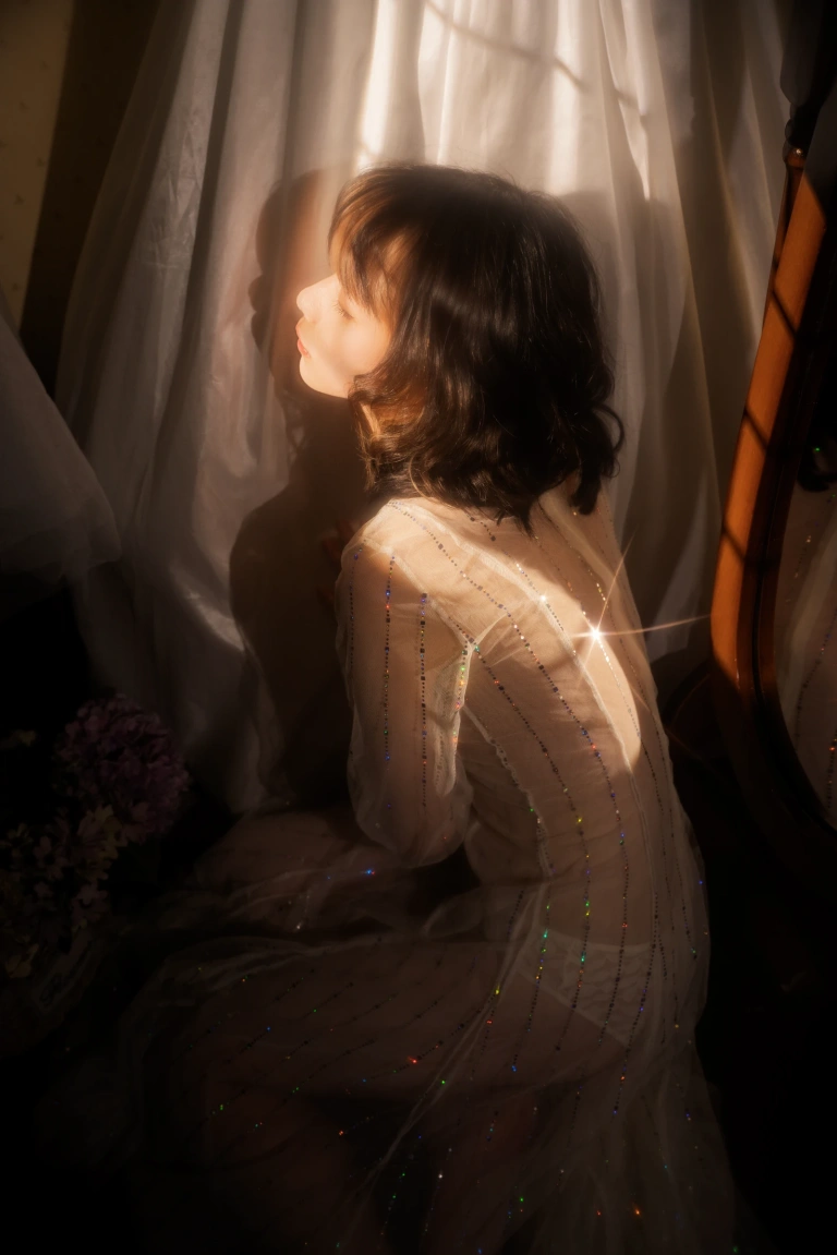 清青琴玖《夏夜晚风》主题写真：21张全套美图