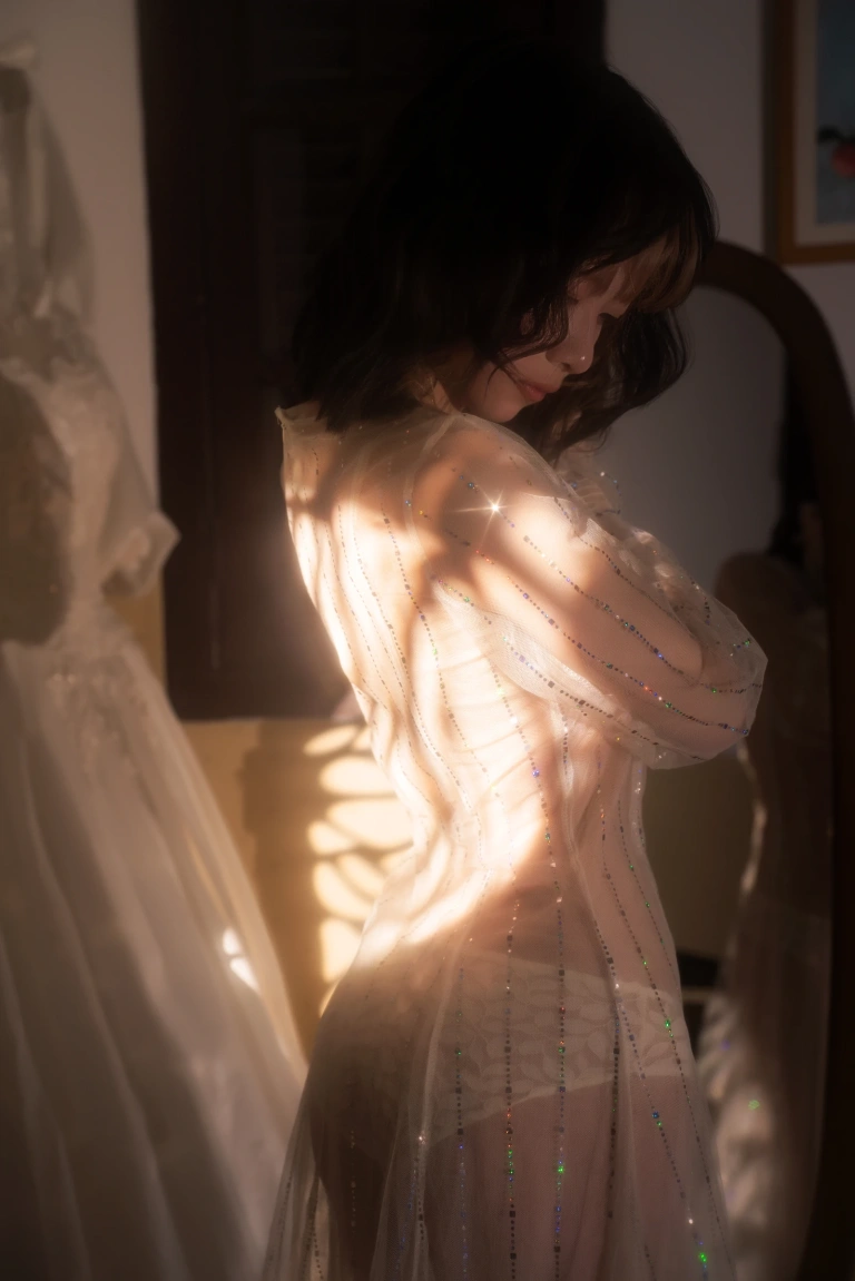 清青琴玖《夏夜晚风》主题写真：21张全套美图
