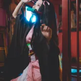 桜桃喵《鬼灭之刃 灶门祢豆子》主题写真：21张全套美图