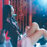 桜桃喵《鬼灭之刃 灶门祢豆子》主题写真：21张全套美图