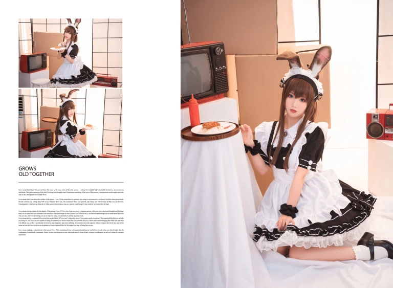 面饼仙儿《阿米驴女仆》主题写真：23张全套美图