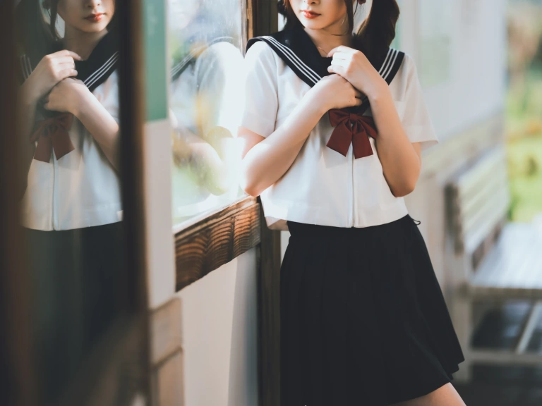 河豚抚子《那年喜欢的女孩 _ 其二》主题写真：25张全套美图