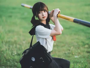 河豚抚子《那年喜欢的女孩 _ 其二》主题写真：25张全套美图