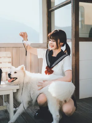 河豚抚子《那年喜欢的女孩 _ 其二》主题写真：25张全套美图