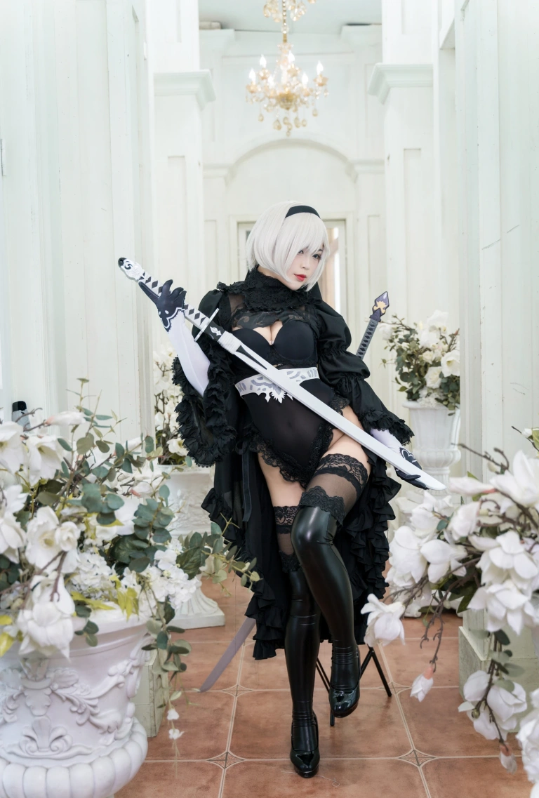 白烨《黑白2B》主题写真：131张全套美图