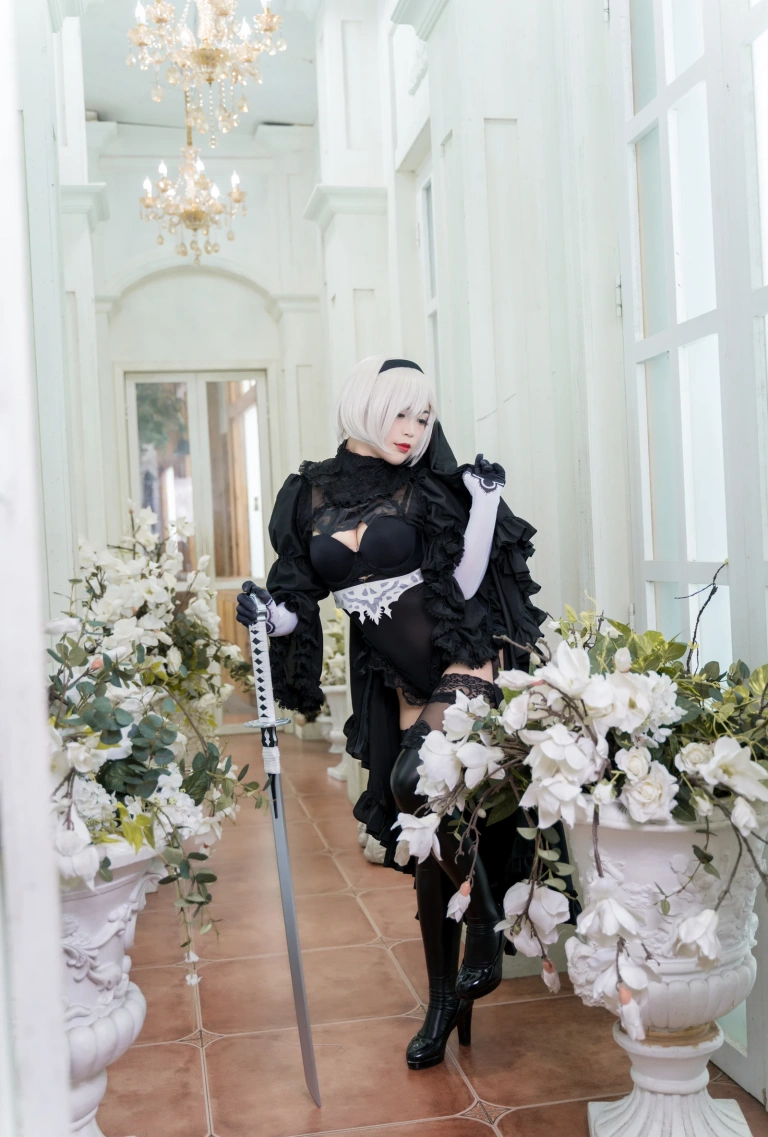 白烨《黑白2B》主题写真：131张全套美图