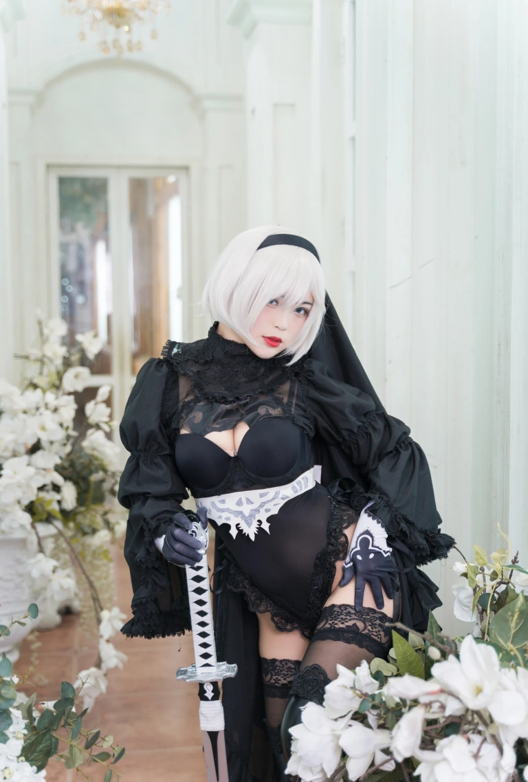 白烨《黑白2B》主题写真：131张全套美图