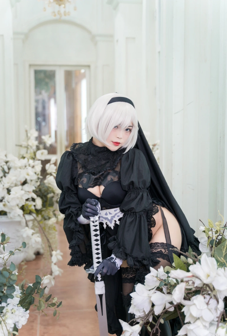 白烨《黑白2B》主题写真：131张全套美图