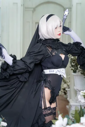 白烨《黑白2B》主题写真：131张全套美图