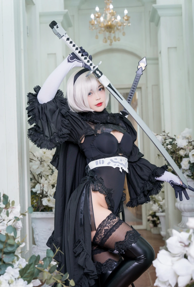白烨《黑白2B》主题写真：131张全套美图