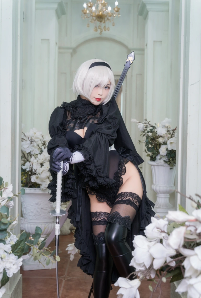 白烨《黑白2B》主题写真：131张全套美图