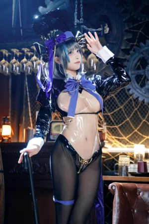 三無人型《碧蓝航线 柴郡绚烂夜梦》主题写真：40张全套美图