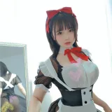 阿半今天很开心《女仆》主题写真：9张全套美图