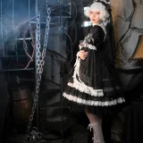 阿包也是兔娘《小裙子 夜之钢琴曲》主题写真：9张全套美图