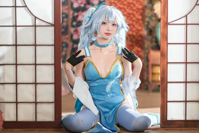 花铃《PA15-翠雀媚》主题写真：69张全套美图