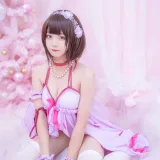 蜜汁猫裘《加藤惠睡衣》主题写真：14张全套美图